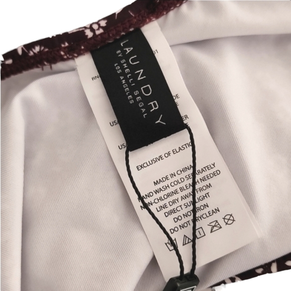 LAUNDRY SHELLI SEGAL Hipster Bikini Swim Bottoms M Side Tab Swimsuit - Picture 12 of 16